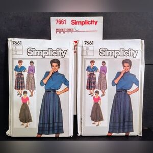 Vintage Simplicity #7661 Sewing Patterns/ Uncut/ NOS